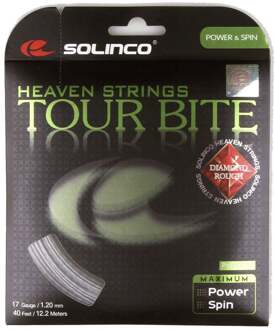 Solinco Tour Bite Diamond Rough Set Snaren 12,2m-Zilver - 1.20