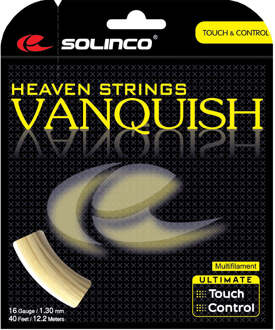 Solinco Vanquish Natur Set Snaren 12,2m-Natuurlijke Kleuren - 1.20,1.35