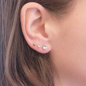 Solitaire L-oorbellen - Zilver en kristal