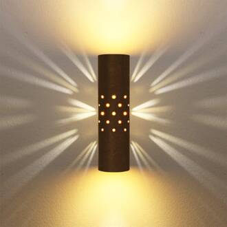 SOLO wandlamp bruin-zwart