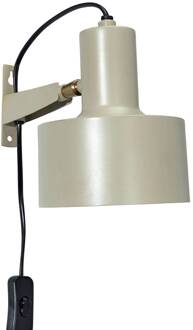 Solo wandlamp met stekker, beige mat