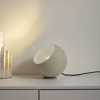 Solomia tafellamp, beige, ijzer, Ø 20 cm