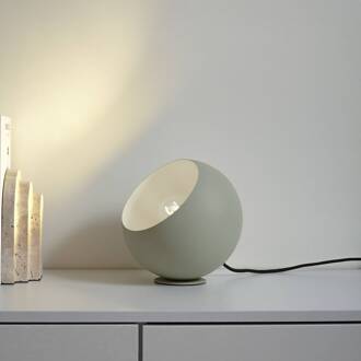 Solomia tafellamp, groen, ijzer, Ø 20 cm ijsgroen