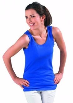 Sols basic tanktop - blauw - voor dames - mouwloos shirt - katoen