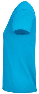Sols Dames/dames Crusader Organisch T-shirt (Aqua Blauw) - L