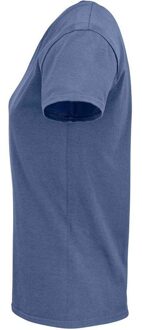 Sols Dames/dames Crusader Organisch T-shirt (Denim) Blauw - M