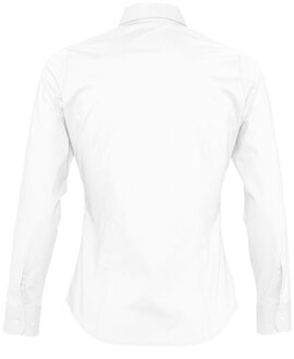 Sols Dames/dames Eden Long Sleeve Fitted Work Shirt (Wit) - XL