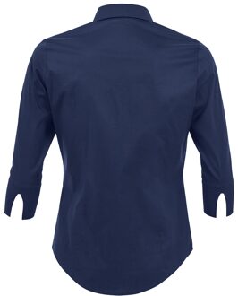 Sols Dames/dames Effect 3/4 mouw passend werkoverhemd (Donkerblauw) - XL