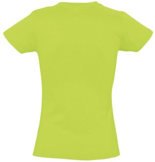 Sols Dames/dames Imperial Heavy Short Sleeve T-Shirt (Appelgroen) - maat