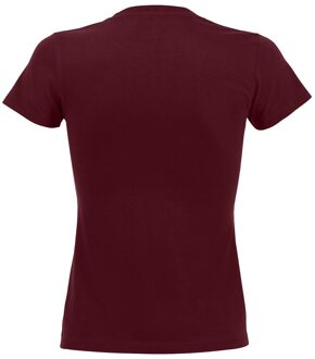 Sols Dames/dames Imperial Heavy Short Sleeve T-Shirt (Bourgondië) - maat L Bourgogne