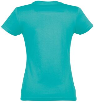 Sols Dames/dames Imperial Heavy Short Sleeve T-Shirt (Caribisch Blauw) - L