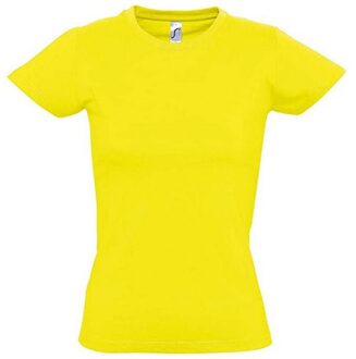 Sols Dames/dames Imperial Heavy Short Sleeve T-Shirt (Citroen) - maat L Geel