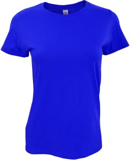Sols Dames/dames Imperial Heavy Short Sleeve T-Shirt (Denim) Blauw - 2XL