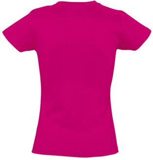 Sols Dames/dames Imperial Heavy Short Sleeve T-Shirt (Fuchsia) - L