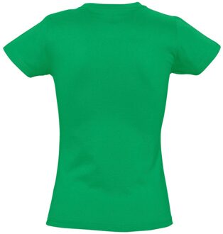 Sols Dames/dames Imperial Heavy Short Sleeve T-Shirt (Kelly Groen) - maat