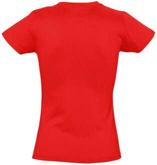 Sols Dames/dames Imperial Heavy Short Sleeve T-Shirt (Rood) - maat M