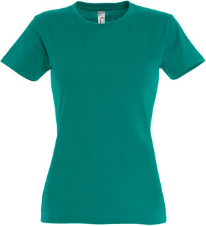 Sols Dames/dames Imperial Heavy Short Sleeve T-Shirt (Smaragd) - XL