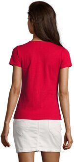 Sols Dames/Dames Imperial V Hals T-shirt (Rood) - maat