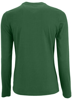 Sols Dames/dames Keizerlijk T-Shirt met lange mouwen (Fles groen) - XL