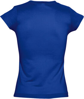 Sols Dames/dames Maan V Hals T-Shirt met korte mouwen (Koningsblauw) - maat M