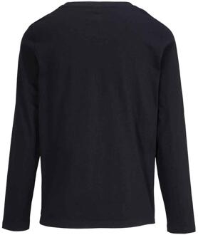 Sols Dames/Dames Monarch T-shirt met lange mouwen (Diep zwart) - S