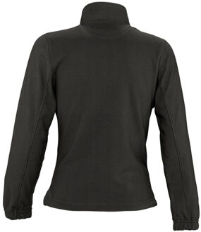 Sols Dames/dames North Full Zip Fleece Jacket (Zwart) - maat M