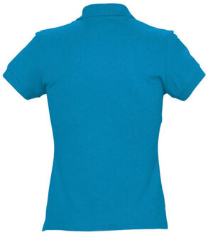 Sols Dames/dames Passion Pique Poloshirt met korte mouwen (Aqua) - maat 2XL Blauw