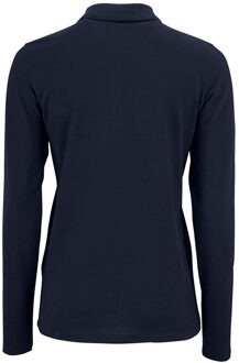 Sols Dames/dames Perfecte Lange Mouw Pique Polo Shirt (Franse marine) Navy
