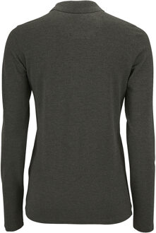 Sols Dames/dames Perfecte Lange Mouw Pique Polo Shirt (Houtskool mergel) - 2XL