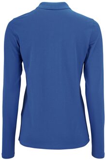 Sols Dames/dames Perfecte Lange Mouw Pique Polo Shirt (Koningsblauw) - 3XL