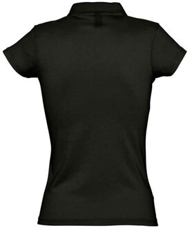 Sols Dames/Dames Prescott Jersey Poloshirt (Diep zwart) - M