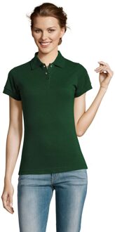 Sols Dames/dames Prime Pique Polo Shirt (Fles groen) - 3XL