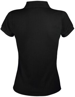 Sols Dames/dames Prime Pique Polo Shirt (Zwart) - maat