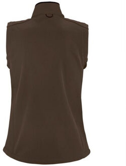 Sols Dames/dames Rallye Soft Shell Bodywarmer Jacket (Donkere chocolade) - maat Chocoladebruin