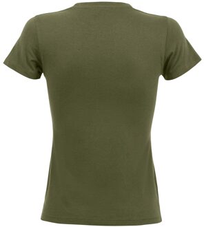 Sols Dames/dames Regent T-Shirt met korte mouwen (Leger) - maat L Groen