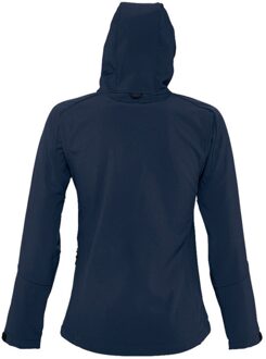 Sols Dames/dames Replay Hooded Soft Shell Jacket (ademend, winddicht en waterbestendig) (Franse marine) - maat Navy
