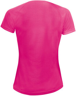 Sols Dames/dames Sportief T-Shirt met korte mouwen (Neonroze)