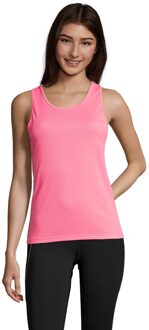 Sols Dames/dames Sportieve Performance Sleeveless Tank Top (Neonroze)