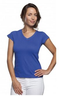 Sols Dames t-shirt  V-hals kobalt blauw 36 (S)