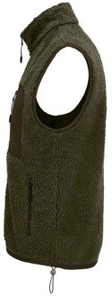 Sols Fury Sherpa Body Warmer voor volwassenen (Leger/Donker leger) Groen - 2XL