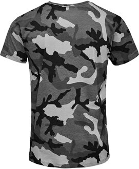 Sols Heren Camo T-Shirt met korte mouwen (Grijze Camo) Grijs - 2XL