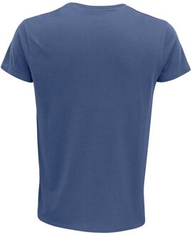 Sols Heren Crusader Organisch T-shirt (Denim) - maat Blauw
