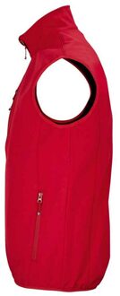 Sols Heren Falcon Softshell gerecyclede bodywarmer (Peperrood) - 4XL