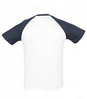 Sols Heren Funky Contrast T-Shirt met korte mouwen (Wit/Zwaar) - 2XL