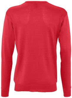 Sols Heren Galaxy V Hals Trui (Rood) - 3XL