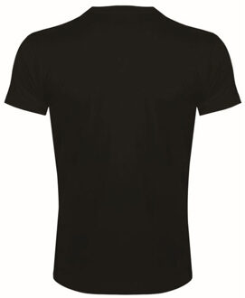 Sols Heren Imperial Slim Fit T-Shirt met korte mouwen (Diep zwart) - maat 2XL