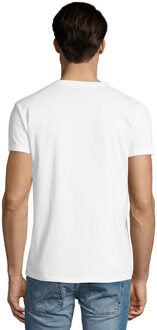 Sols Heren Imperial V Hals T-shirt (Wit) - 2XL