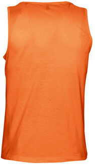 Sols Heren Justin Mouwloze Tank / Vest Top (Oranje) - L