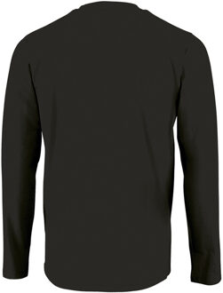 Sols Heren Keizerlijk T-Shirt met lange mouwen (Diep zwart) - maat XL