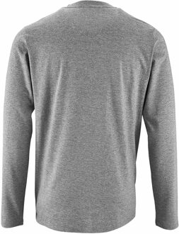 Sols Heren Keizerlijk T-Shirt met lange mouwen (Grijze Mergel) - maat 4XL Grijs